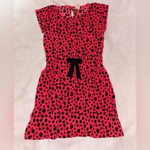 Faded Glory Pink and Black Patterned Kids Dress